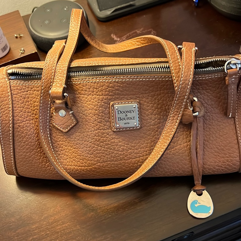 Dooney Burke Lt Brown/Tan leather purse.